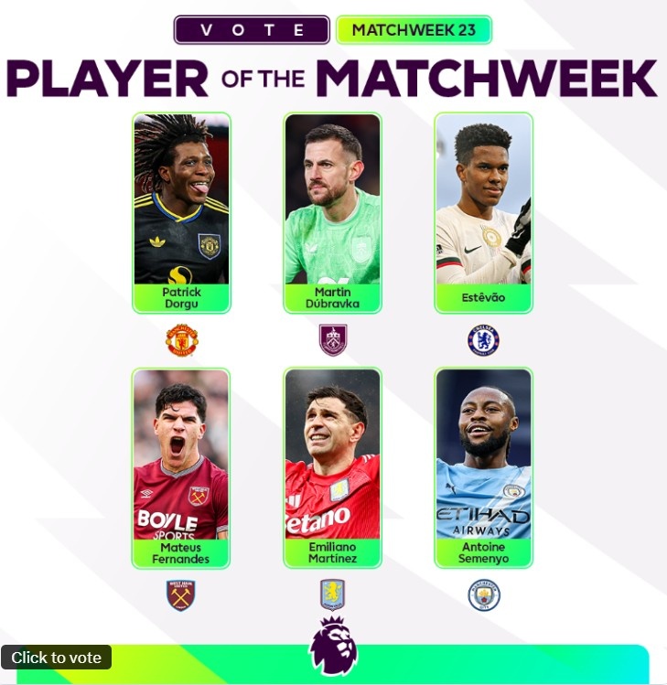 皇冠体育官网-英超官方本轮最佳球员候选：埃斯特旺、塞梅尼奥、多尔古在列